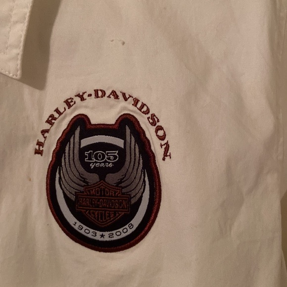 Ladies Harley Davidson white long sleeve shirt (I wear a 16) - Picture 2 of 5